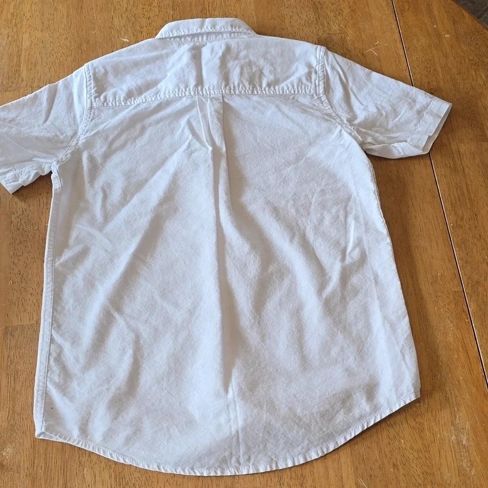 Place | Boys | White | Short-Sleeve Shirt | Button-Down | Size 10/12